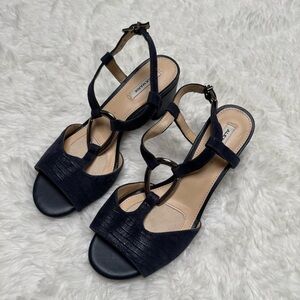 Alex Marie Navy Blue Darlena Sandals Size 6.5